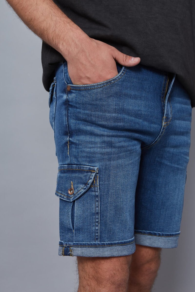 Bermuda Denim Light Blue Cargo 4815
